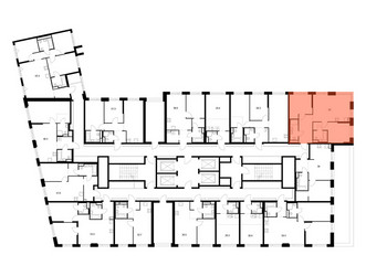 Планировка двухкомнатной(квартира) площадью 62 квадратных метров в ЖК “ЖК 2-й Иртышский”