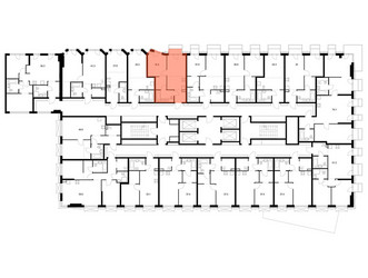 Планировка однокомнатной(квартира) площадью 35.4 квадратных метров в ЖК “ЖК 2-й Иртышский”