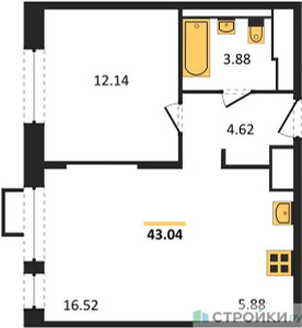 Планировка квартиры, ID 449669