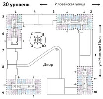 Планировка студии(квартира) площадью 29.8 квадратных метров в “ЖК Страна Заречная”