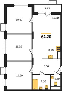 Планировка квартиры, ID 163726