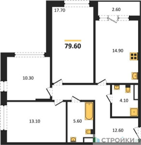 Планировка квартиры, ID 233643
