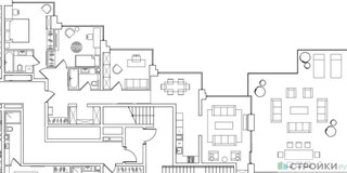 Планировка 4+ комнатной(квартира) площадью 198.4 квадратных метров в “ЖК RED7”