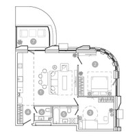 Планировка трехкомнатной(квартира) площадью 81.6 квадратных метров в “ЖК УНО Соколиная гора”