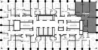 Планировка трехкомнатной(квартира) площадью 90.3 квадратных метров в “ЖК SET (Сет)”