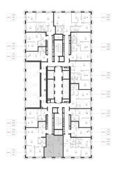 Планировка однокомнатной(квартира) площадью 41.4 квадратных метров в ЖК “ЖК СЕТ”