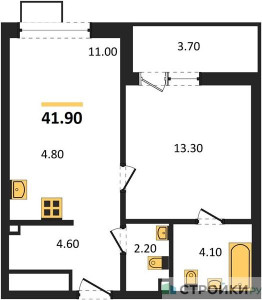 Планировка квартиры, ID 248659