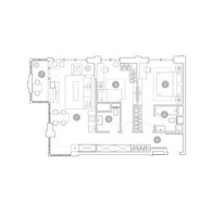 Планировка трехкомнатной(квартира) площадью 78.6 квадратных метров в “ЖК ВЭРИ на Миклухо-Маклая”