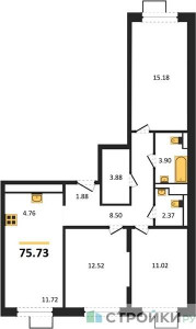 Планировка квартиры, ID 162823