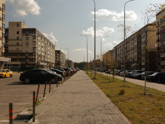 Планировка трехкомнатной(квартира) площадью 79.41 квадратных метров в ЖК “ЖК Новоград Монино”