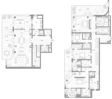 Планировка 4+ комнатной(квартира) площадью 502.7 квадратных метров в “Клубный дом PHANTOM (Фантом)”
