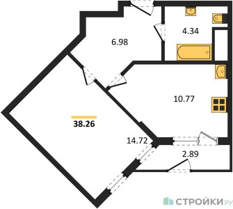 Планировка квартиры, ID 437186