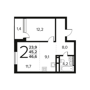 Планировка квартиры, ID 550752
