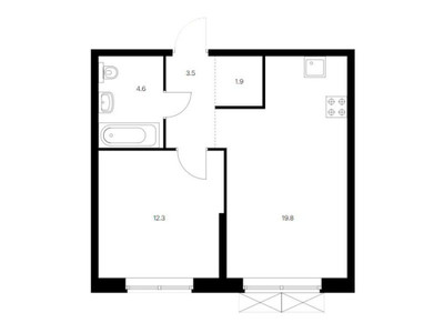 Планировка квартиры, ID 45136