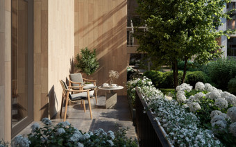 Терраса в ЖК “Smart Garden”