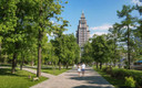Парк около «Alcon Tower»