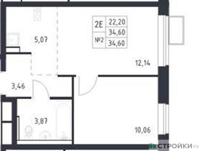 Планировка квартиры, ID 417218