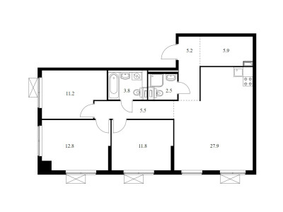 Планировка квартиры, ID 81209
