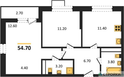 Планировка квартиры, ID 292086