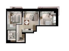 Планировка двухкомнатной(квартира) площадью 49 квадратных метров в “ЖК Алтуфьевское 53”