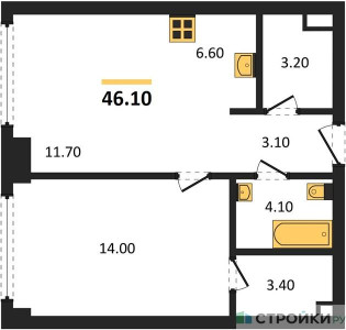 Планировка квартиры, ID 546225