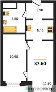Планировка квартиры, ID 521211