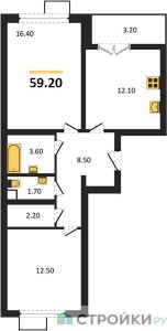 Планировка квартиры, ID 260390