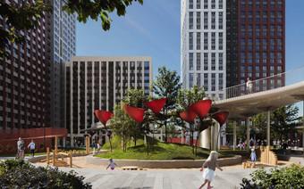 Двор в ЖК “Страна Заречная”