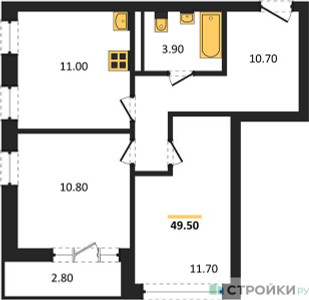 Планировка квартиры, ID 336785