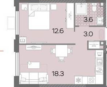 Планировка квартиры, ID 290235