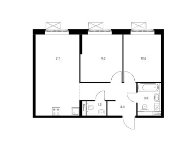 Планировка квартиры, ID 55535