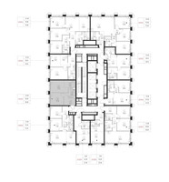 Планировка однокомнатной(квартира) площадью 38 квадратных метров в “ЖК SET (Сет)”