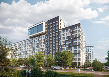 Планировка однокомнатной(квартира) площадью 36.7 квадратных метров в ЖК “ЖК Левел Лесной”