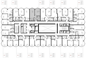 Планировка однокомнатной(квартира) площадью 44 квадратных метров в “Дом премиум-класса МИРА”