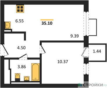 Планировка квартиры, ID 375201
