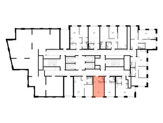 Планировка студии(квартира) площадью 20.3 квадратных метров в ЖК “ЖК 2-й Иртышский”
