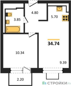 Планировка квартиры, ID 280576