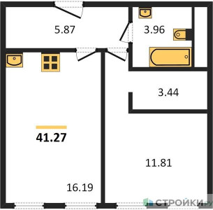 Планировка апартаментов, ID 148595