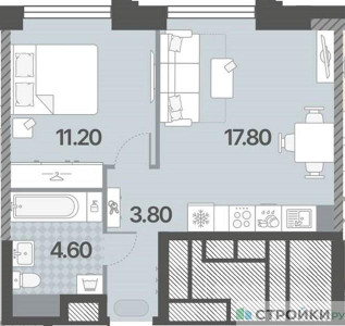 Планировка квартиры, ID 286374