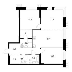 Планировка апартаментов, ID 129060