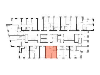 Планировка однокомнатной(квартира) площадью 36.5 квадратных метров в ЖК “ЖК 2-й Иртышский”