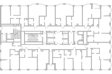 Планировка трехкомнатной(квартира) площадью 82.27 квадратных метров в ЖК “ЖК Мневники от Гранель”