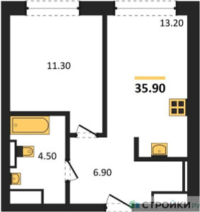 Планировка квартиры, ID 527437