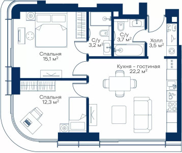 Планировка квартиры, ID 321006