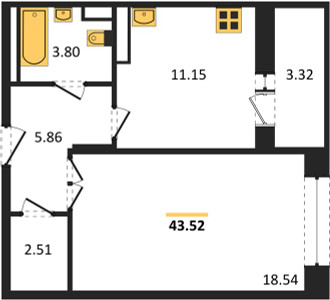 Планировка квартиры, ID 153501