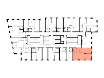 Планировка двухкомнатной(квартира) площадью 59.3 квадратных метров в ЖК “ЖК 2-й Иртышский”