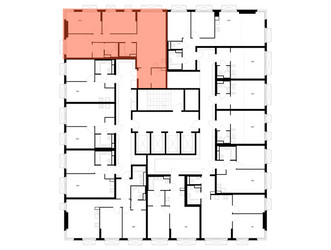 Планировка трехкомнатной(квартира) площадью 83.8 квадратных метров в ЖК “ЖК 2-й Иртышский”