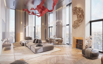 Холл в ЖК "Гранд Фили"