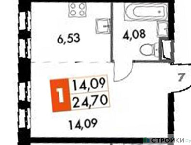 Планировка апартаментов, ID 244661