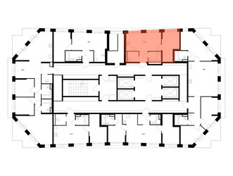 Планировка однокомнатной(квартира) площадью 37.9 квадратных метров в ЖК “ЖК Строгино 360”